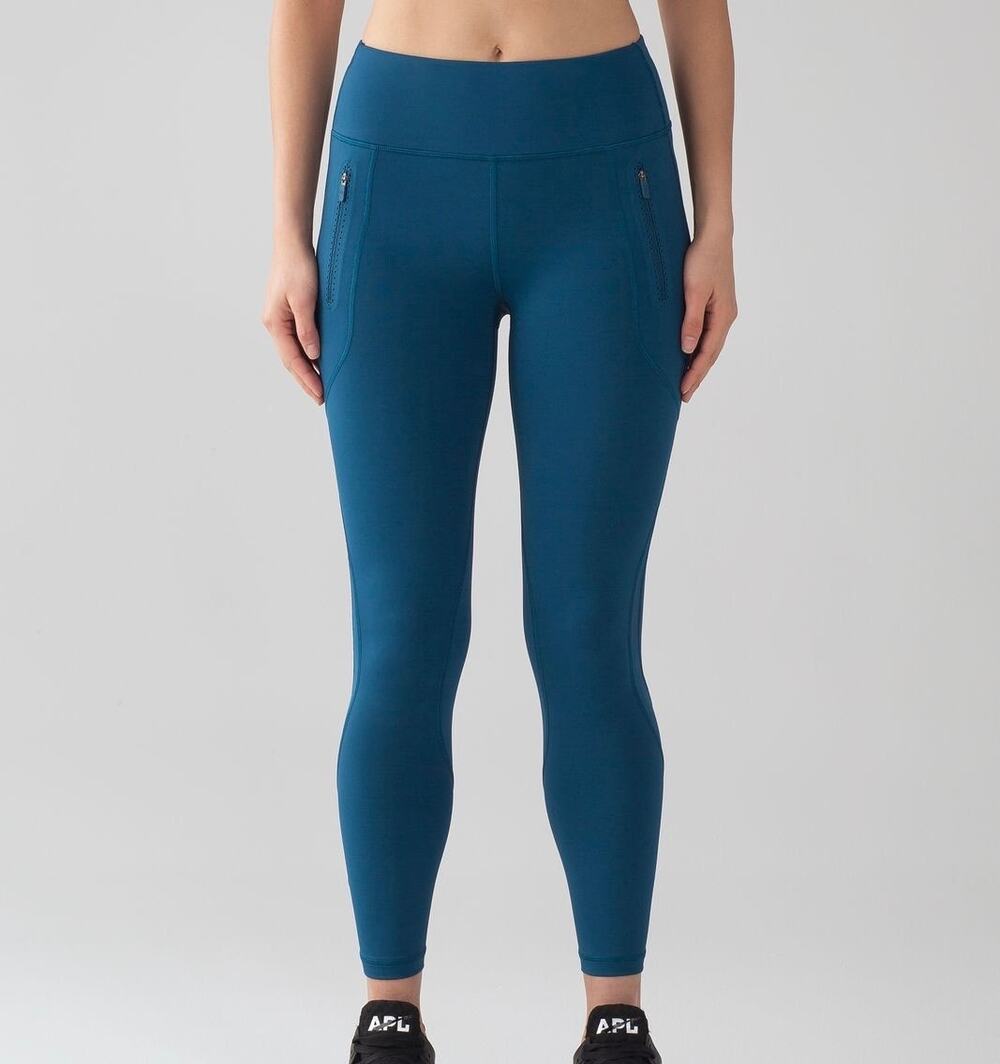 LULULEMON Invigorate Tight Leggings Poseidon Teal 2
